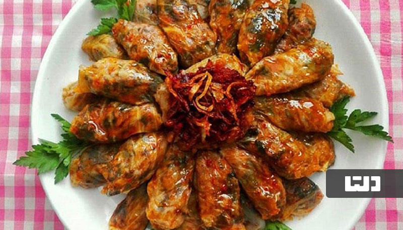 طرز تهیه دلمه کاهو