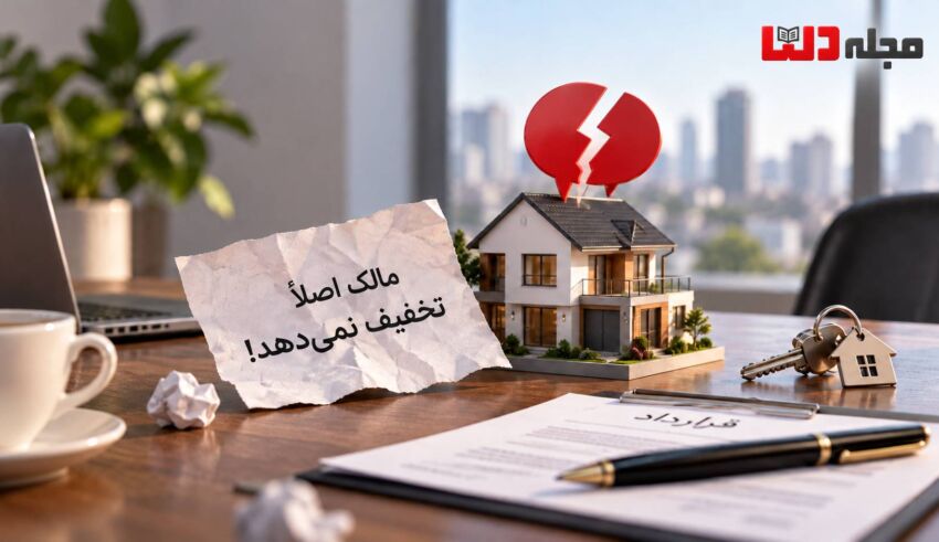 مذاکره ملکی ناموفق با ماکت خانه، قرارداد و جمله «مالک اصلاً تخفیف نمی‌دهد» در مجله دلتا