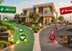 تصویر مفهومی مقایسه مسیر فروش ملک با قیمت منطقی و قیمت بالا؛ ویلای مدرن با دو مسیر جداگانه که یکی به فروش موفق و دیگری به کاهش تماس و شکست در فروش منتهی می‌شود.